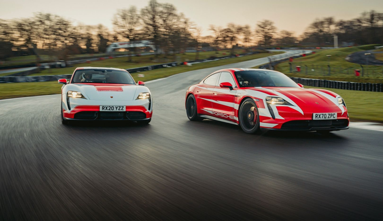 Porsche on sale taycan race